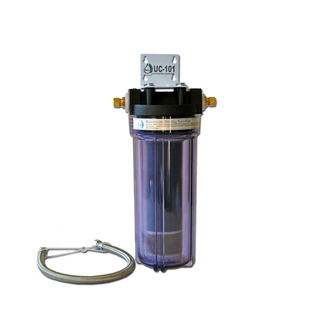 CuZn Undercounter Inline Water Filter with TAC1 for Hard Water